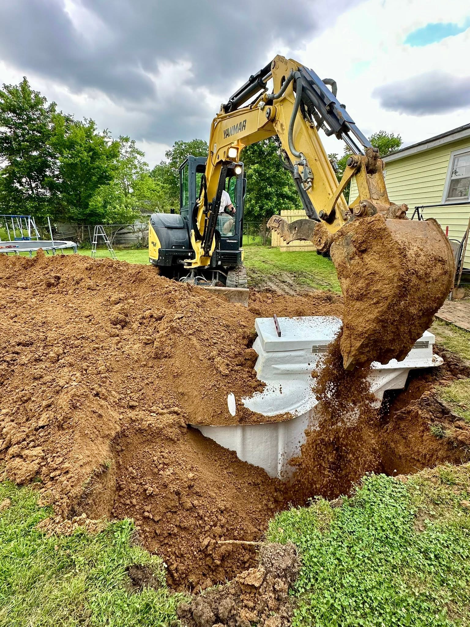 Digging on Install Day